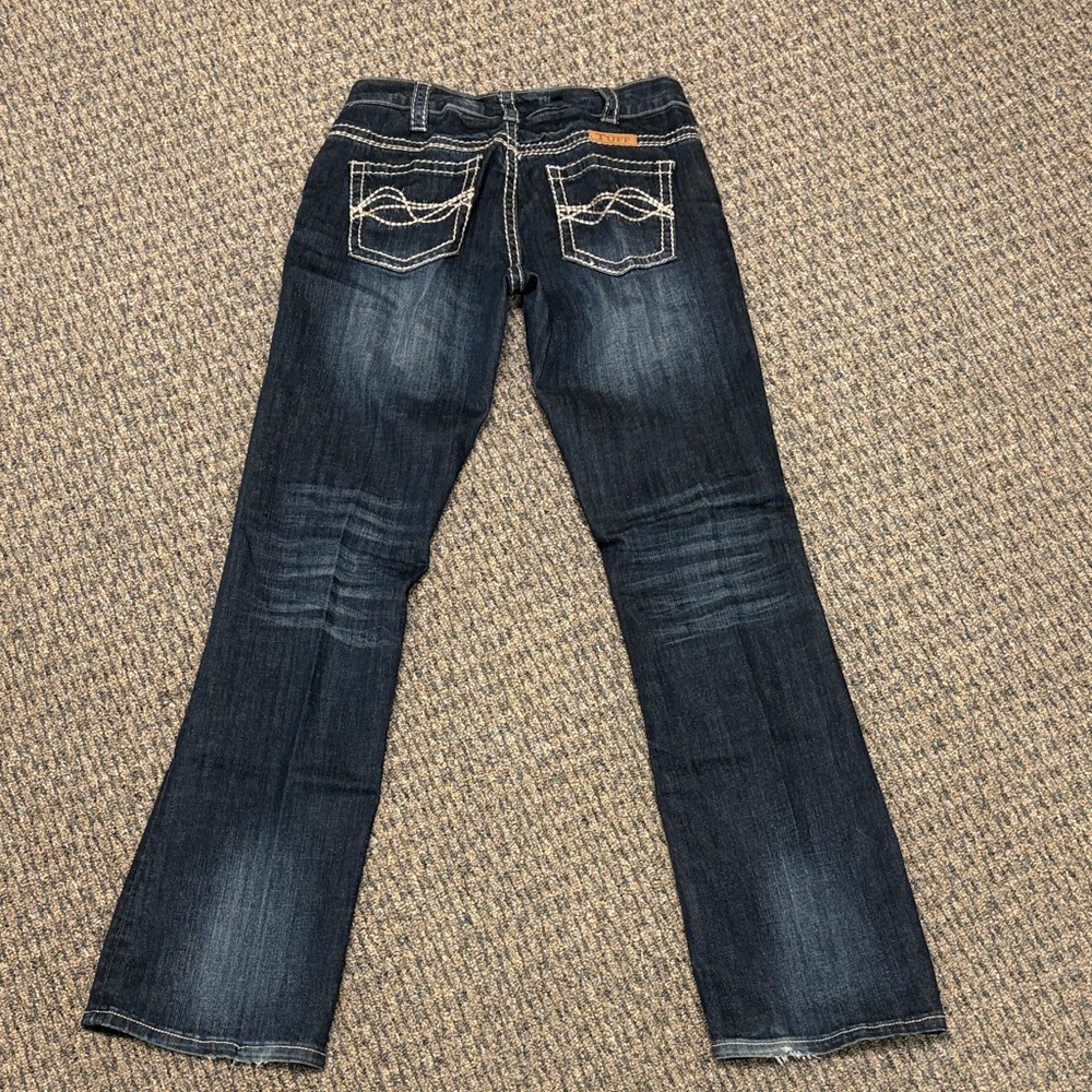 Cowgirl Tuff Dark Blue Flare Jeans